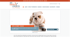 Desktop Screenshot of myfertilitychoices.com